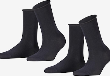 FALKE Socken 'Happy 2-Pack' in Blau: Vorderseite