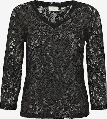 Kaffe - Blusa 'KALace' en negro: frente