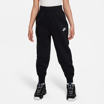 Nike Sportswear Tapered Pants in Black: front