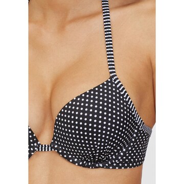 s.Oliver Push-up Bikini-Top 'Avni' in Schwarz