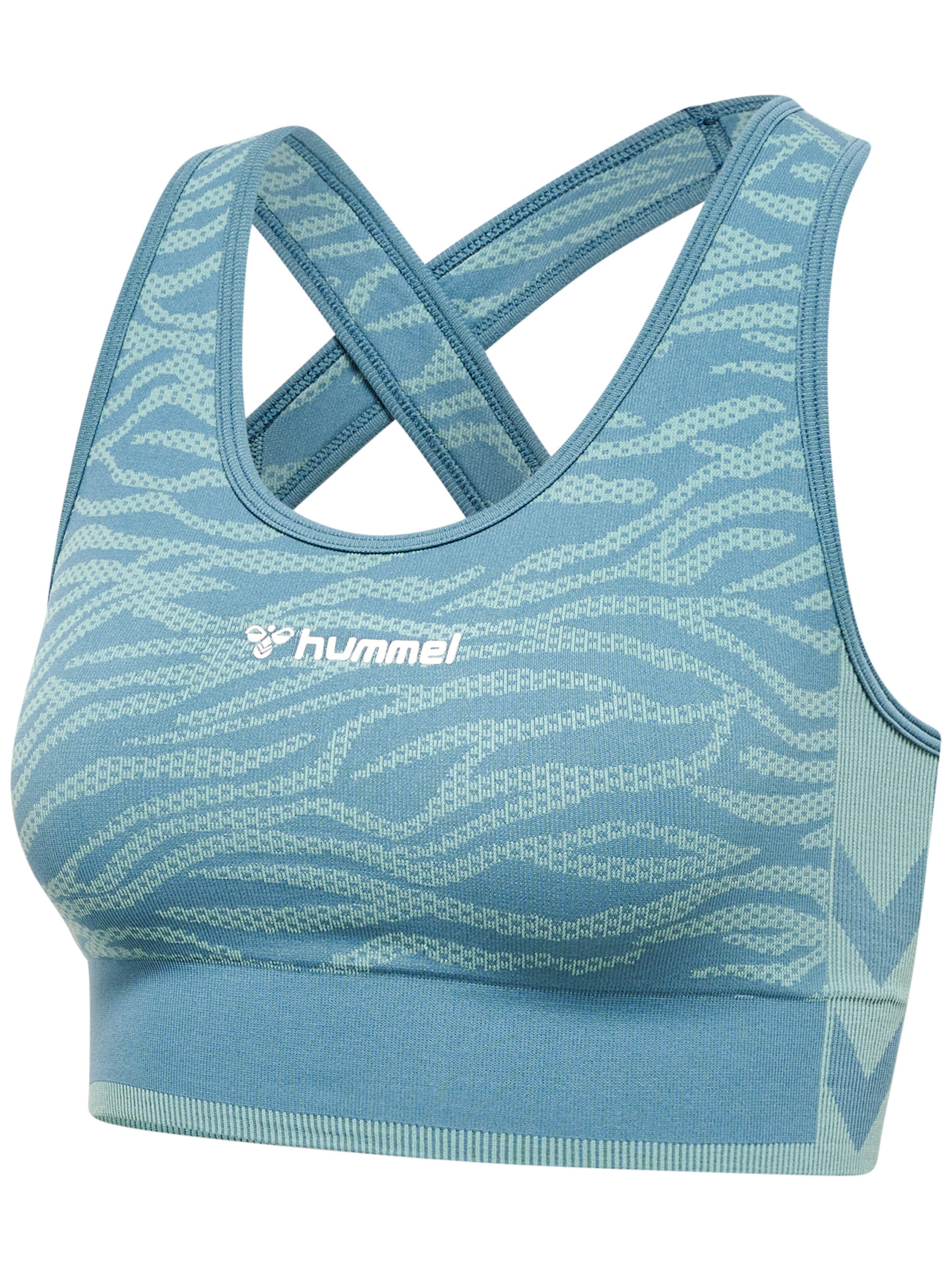 Hummel Bustier Sports-BH 'MT Saga' i blå
