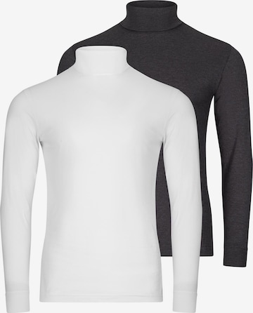 Ragman Shirt 'Basic' in Grey: front