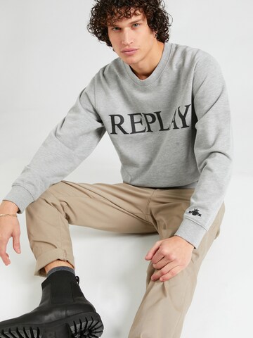 REPLAY - Sweatshirt em cinzento