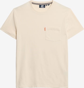 T-Shirt 'Essential' Superdry en beige : devant