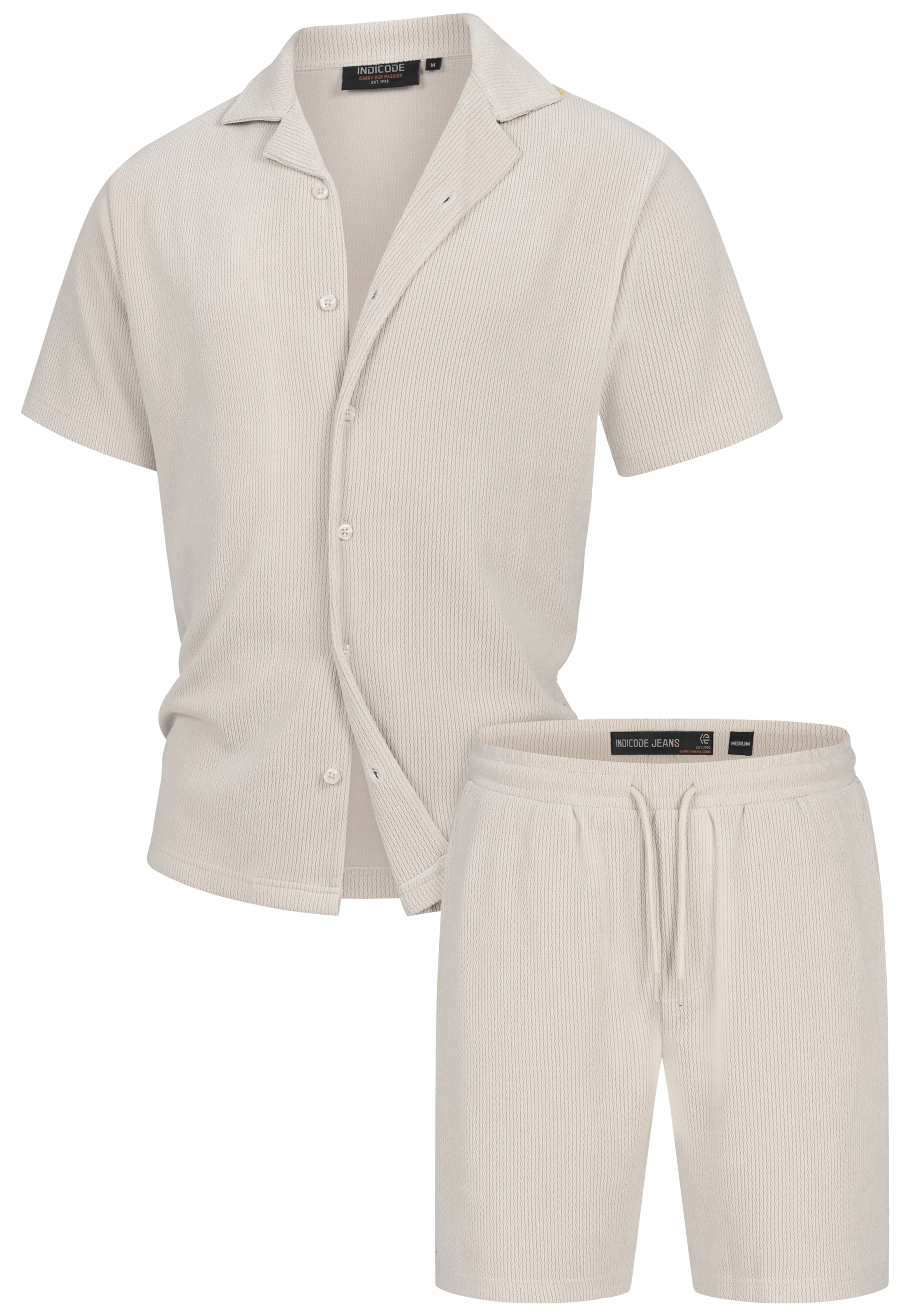 INDICODE JEANS Loungewear ' Zandro ' in Beige: front