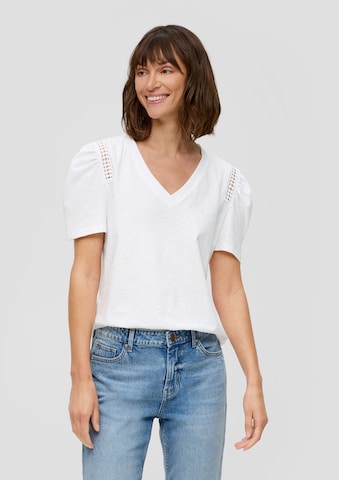 s.Oliver Shirt in Wit: voorkant