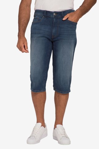 John F. Gee Tapered Jeans in Blue: front