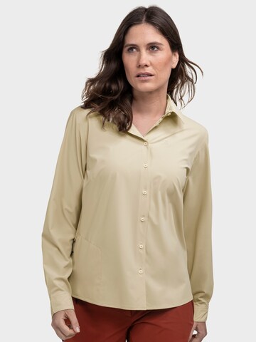 Chemisier fonctionnel 'Dunajec' Schöffel en beige : devant