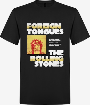T-Shirt 'Rolling Stones Foreign Tongues Studioalbum T-Shirt' THE ROLLING STONES en noir : devant