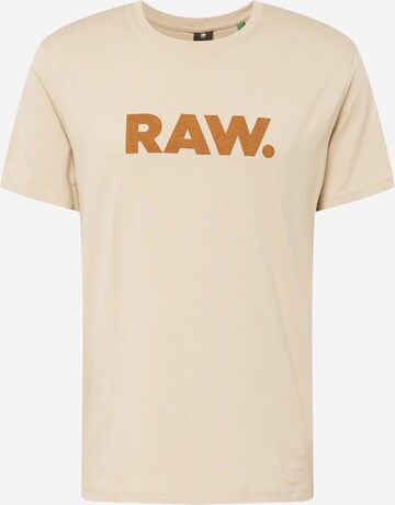 G-Star RAW Shirt 'Holorn' in Beige: voorkant