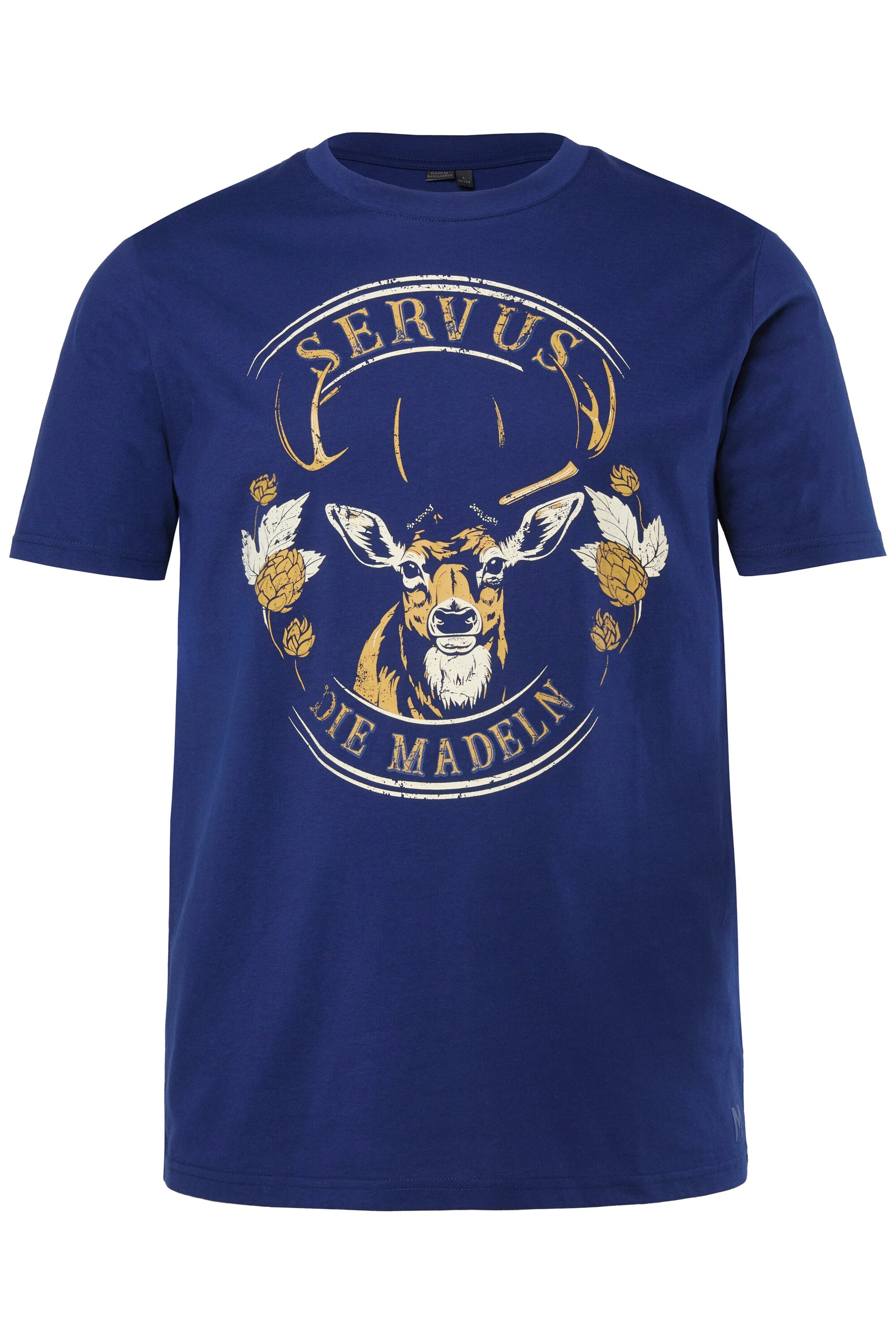 Men Plus T-Shirt in Blau: Vorderseite