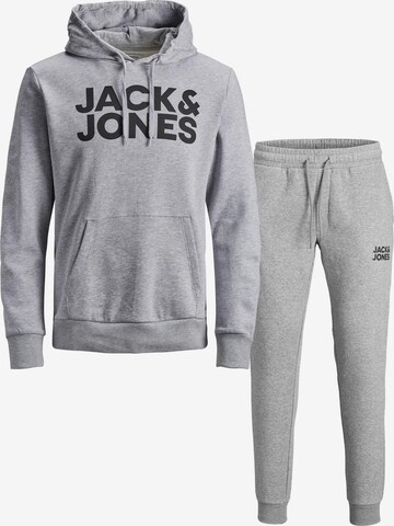 JACK & JONES Sweat suit in Grey: front