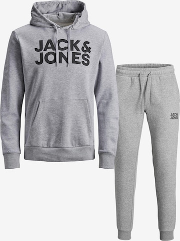 JACK & JONES Joggingdragt i grå: forside