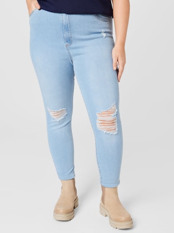 Cotton On Curve Skinny Jeans 'Adriana' in Blauw: voorkant
