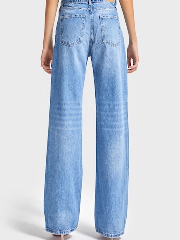 IT'S BASIC Regular Jeans 'EMMA Straight High Rise' in Blue