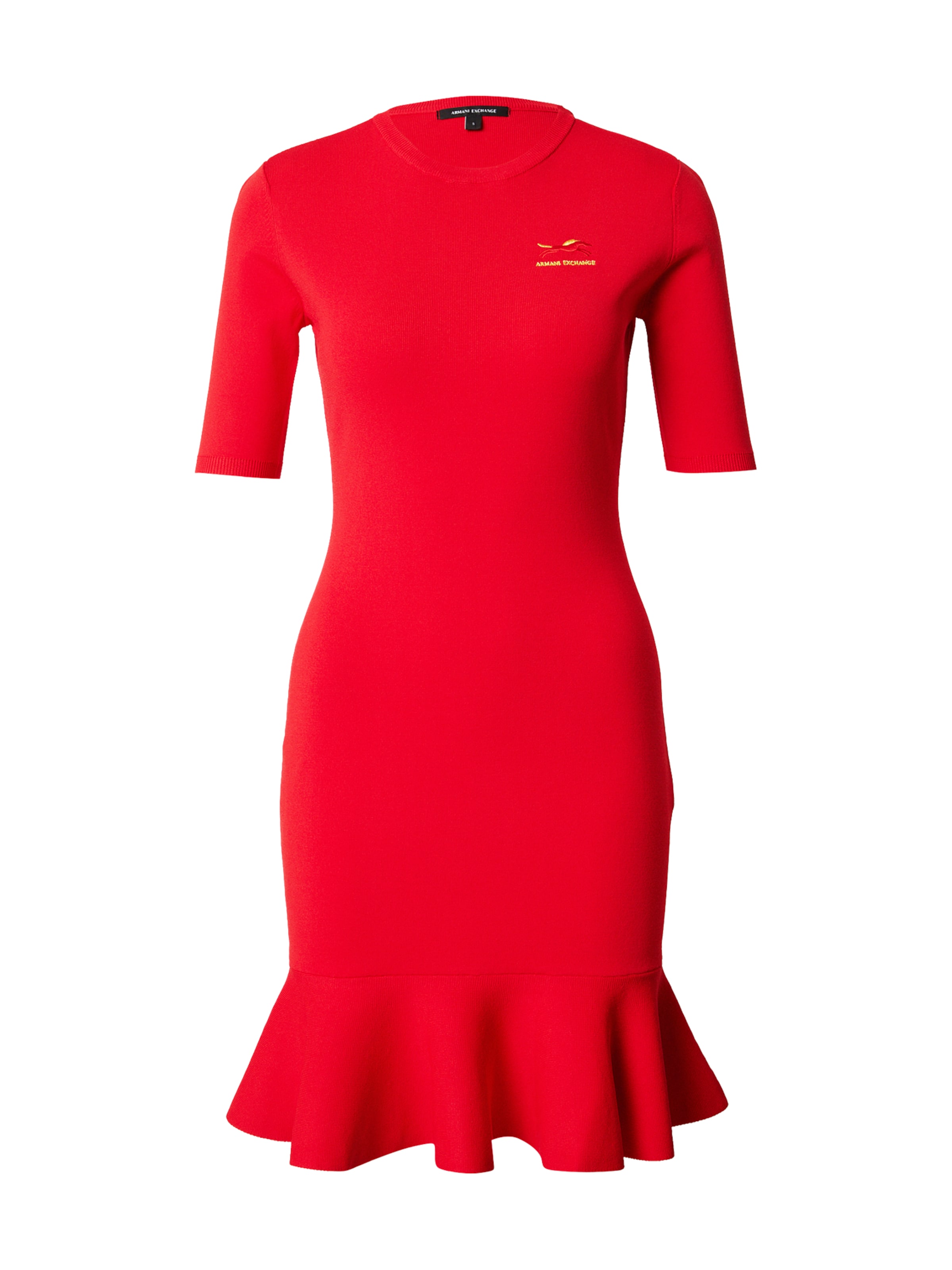 Rochie tricotat de la ARMANI EXCHANGE pe roșu: față