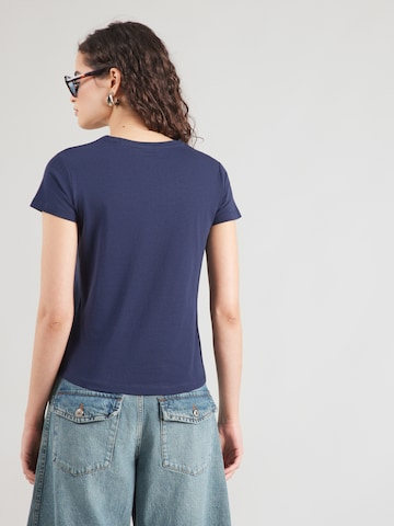 Tricou de la Pepe Jeans pe albastru: spate