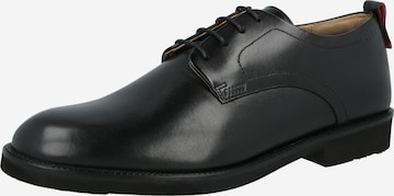 HUGO Buty sznurowane 'Ginsby' w kolorze czarny: przód