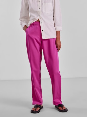 PIECES Regularen Chino hlače 'Amalie' | roza barva: sprednja stran