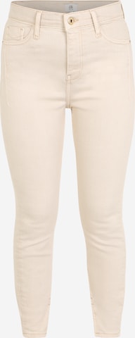 River Island Petite Skinny Jeans in Beige: front