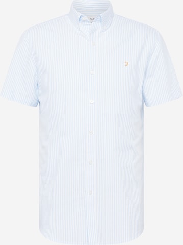 FARAH Regular fit Button Up Shirt 'BREWER' in Blue: front