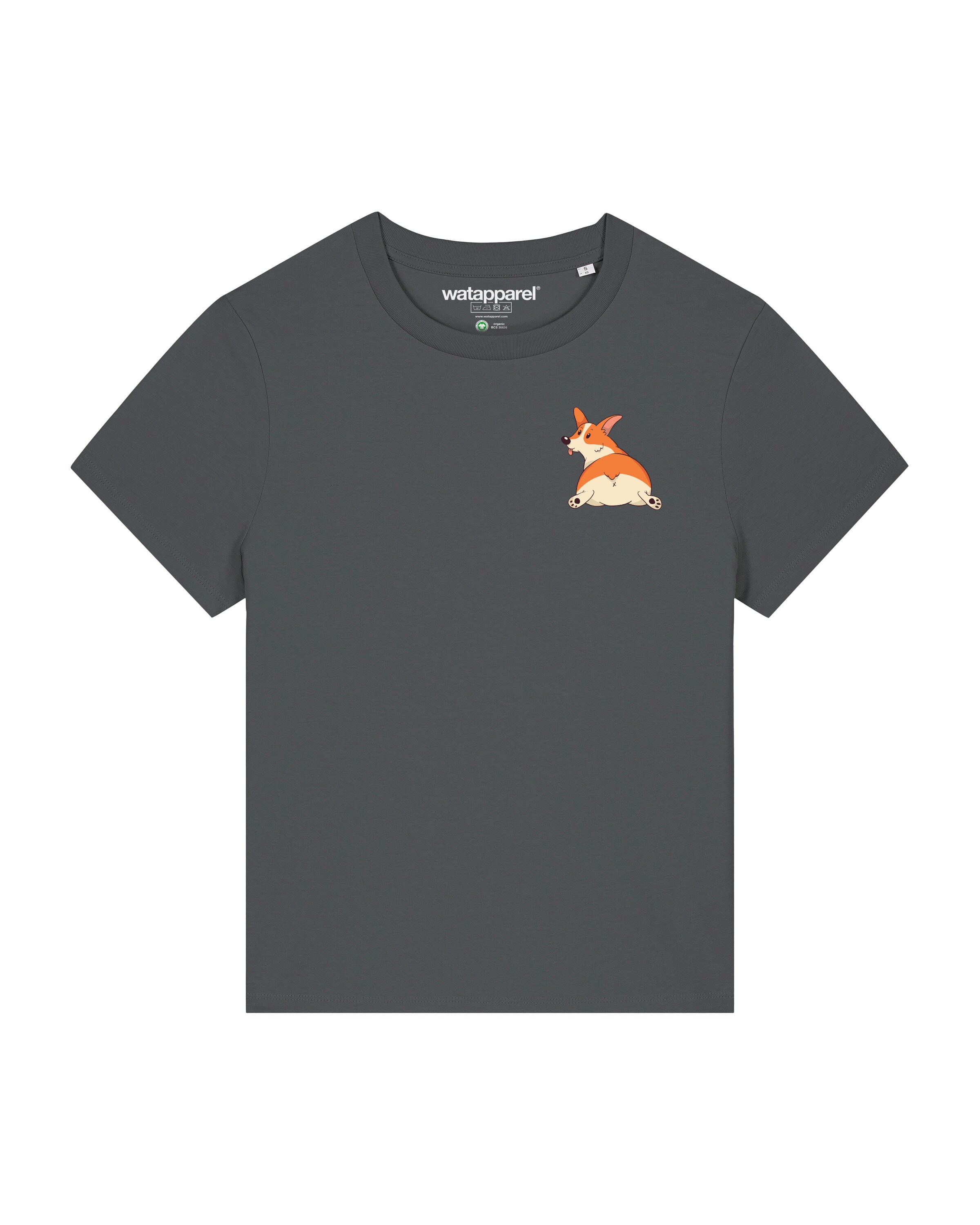 Watapparel Shirt 'Corgi' in Grey: front
