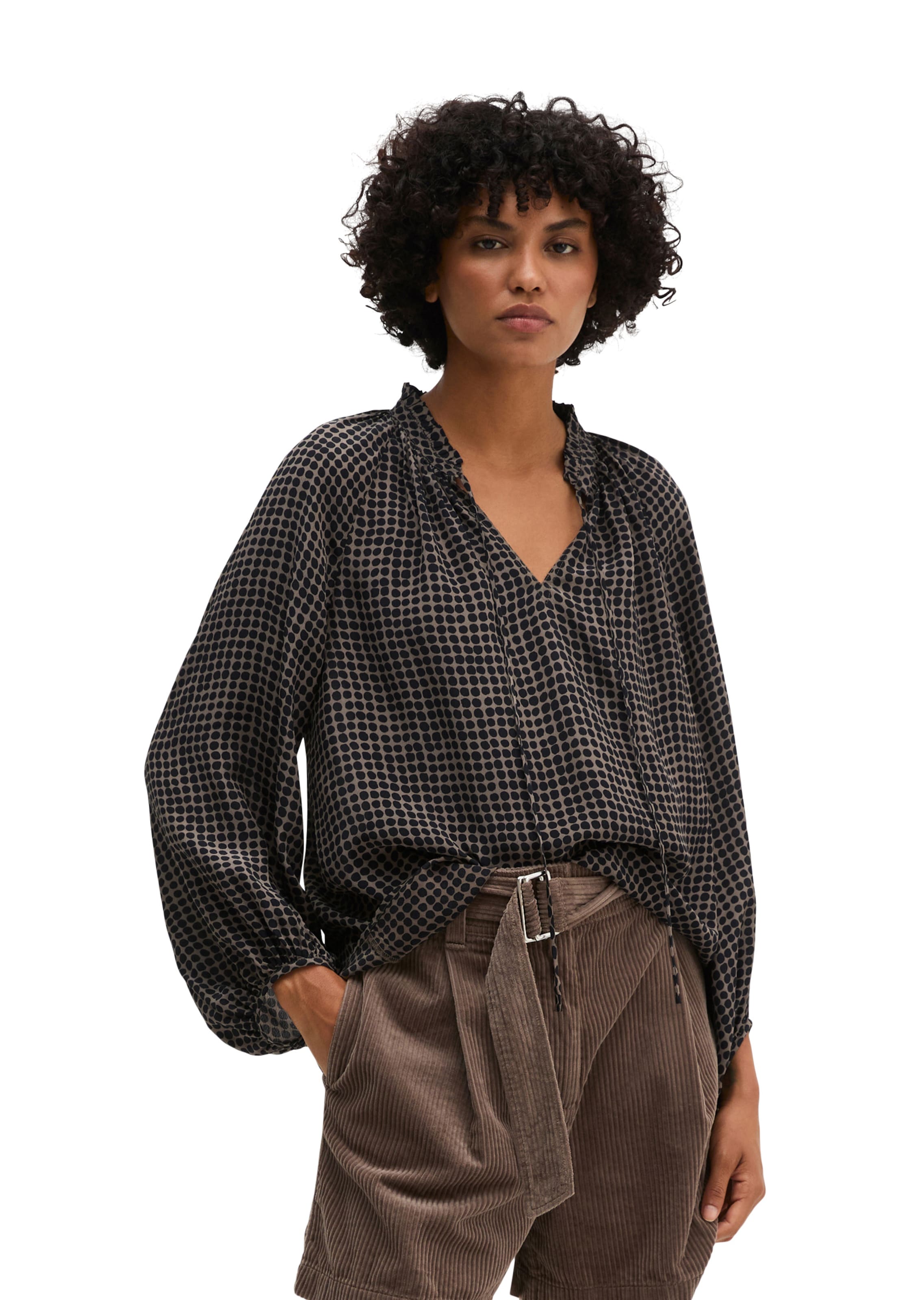 Marc O'Polo Blouse in Brown: front