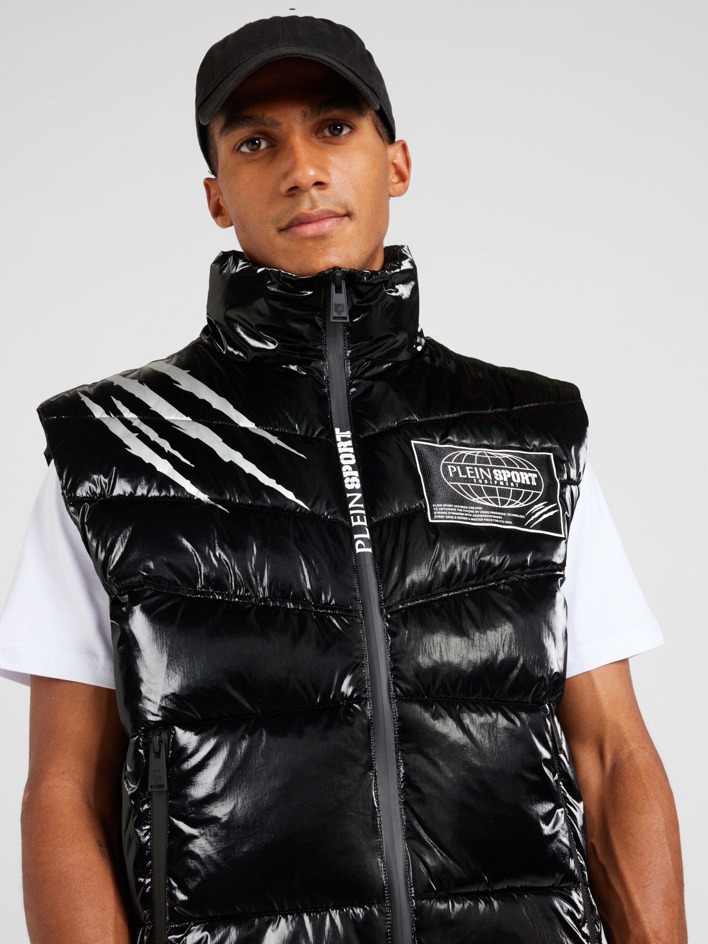 Gilet Plein Sport en Noir ABOUT YOU