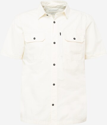 Coupe regular Chemise TOM TAILOR en beige : devant