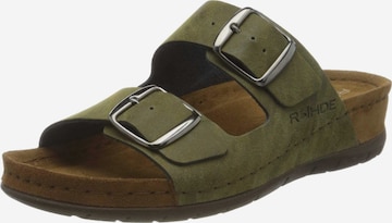 ROHDE Mules in Green: front