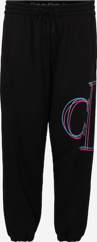 Calvin Klein Jeans Plus Trousers in Black: front