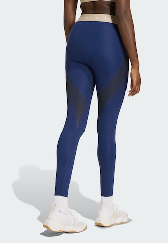 ADIDAS PERFORMANCE Skinny Sporthose in Blau