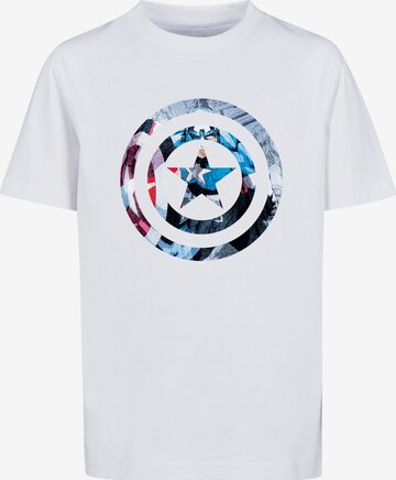 F4NT4STIC Shirt 'Captain America' in White: front