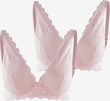 Royal Lounge Intimates Bralette ' Royal Dream mit Spitze ' in Pink: predná strana