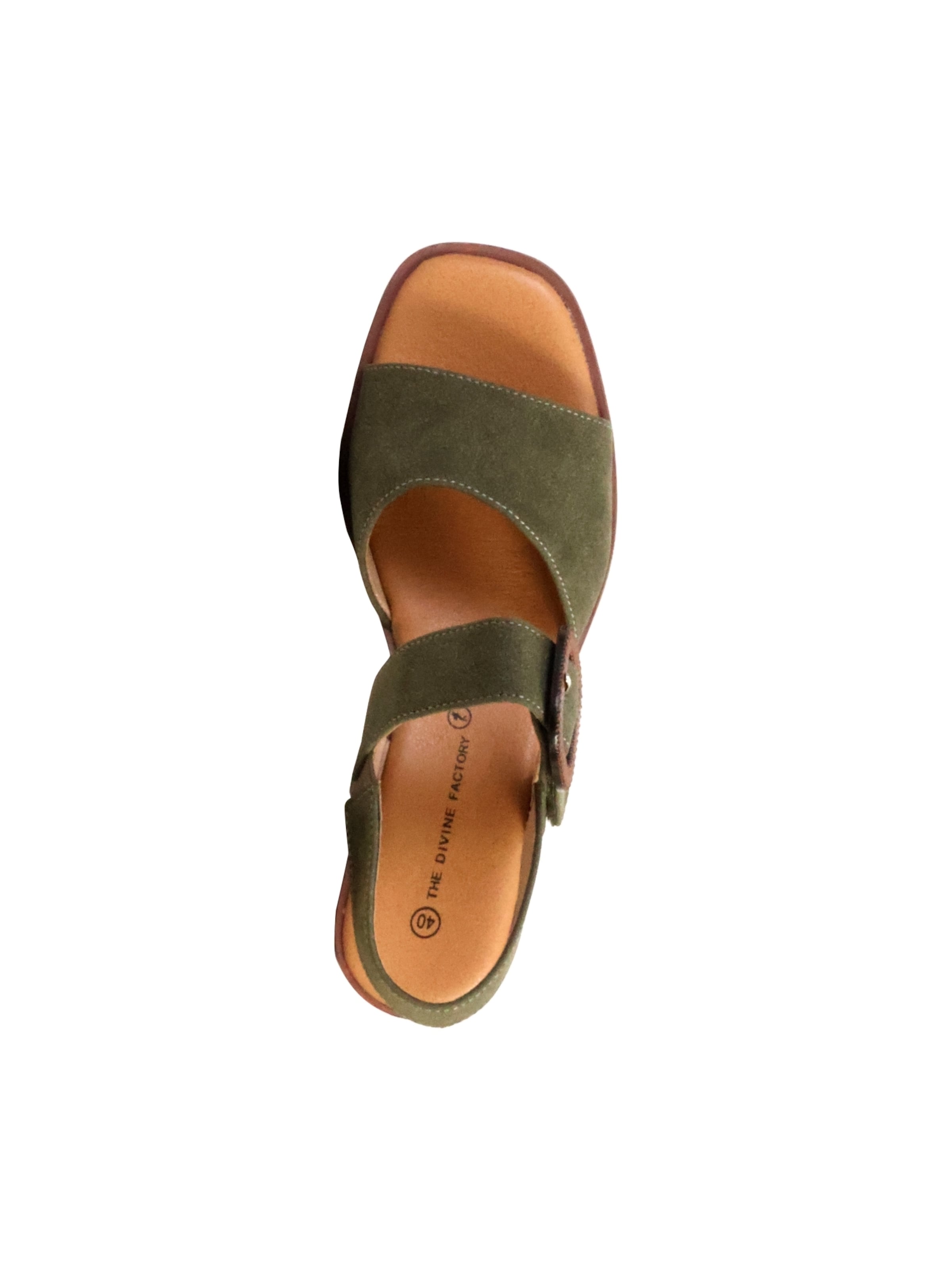 The Divine Factory Sandal 'Sandalen mit Absatz' in Green