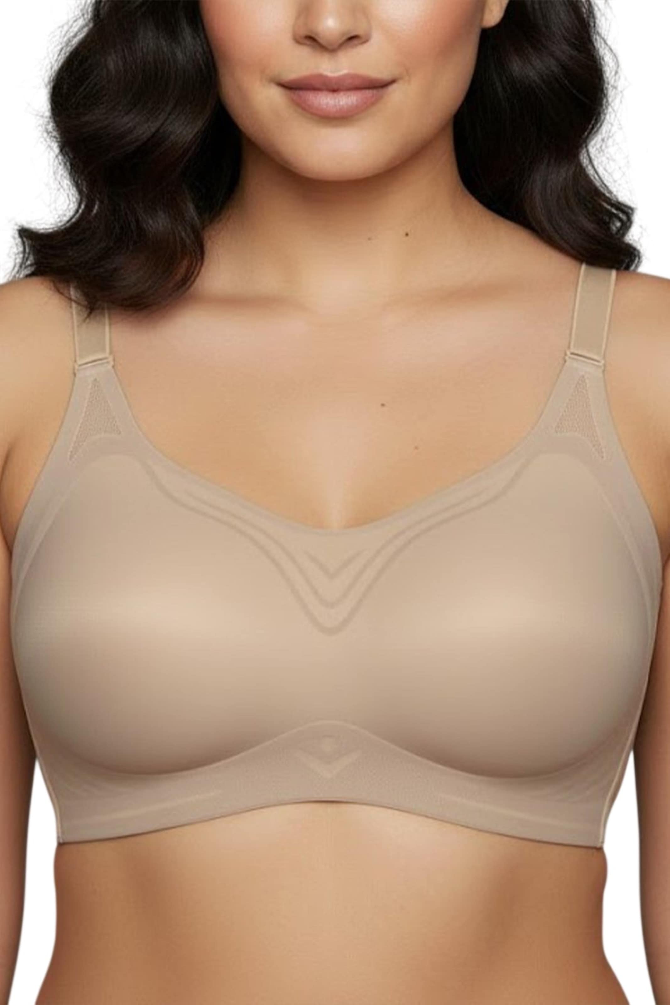 C&City T-shirt BH in Beige: voorkant