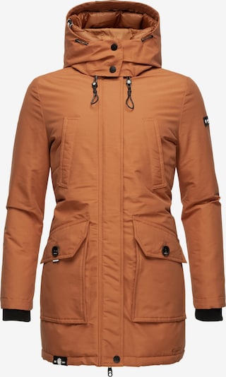 NAVAHOO Winterjacke in braun / schwarz, Produktansicht