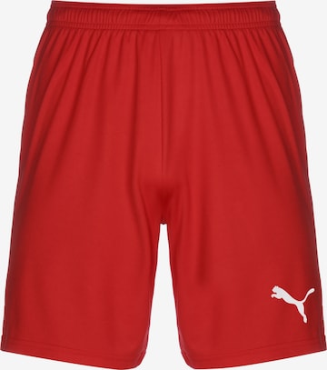 PUMA Workout Pants 'TeamGoal 23 Knit' in Red: front