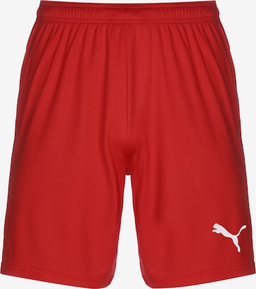 PUMA Loosefit Trainingsshort 'TeamGoal 23 Knit' in Rot: predná strana