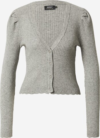 ONLY Knit Cardigan 'SILLE' in Grey: front