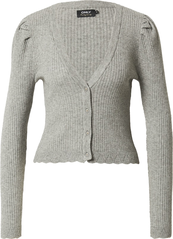 ONLY Strickjacke 'SILLE' in Grau ONLY Strickjacke 'SILLE' in Grau