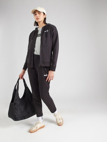 PUMA Sports sweat jacket 'Ess No. 1' in Black