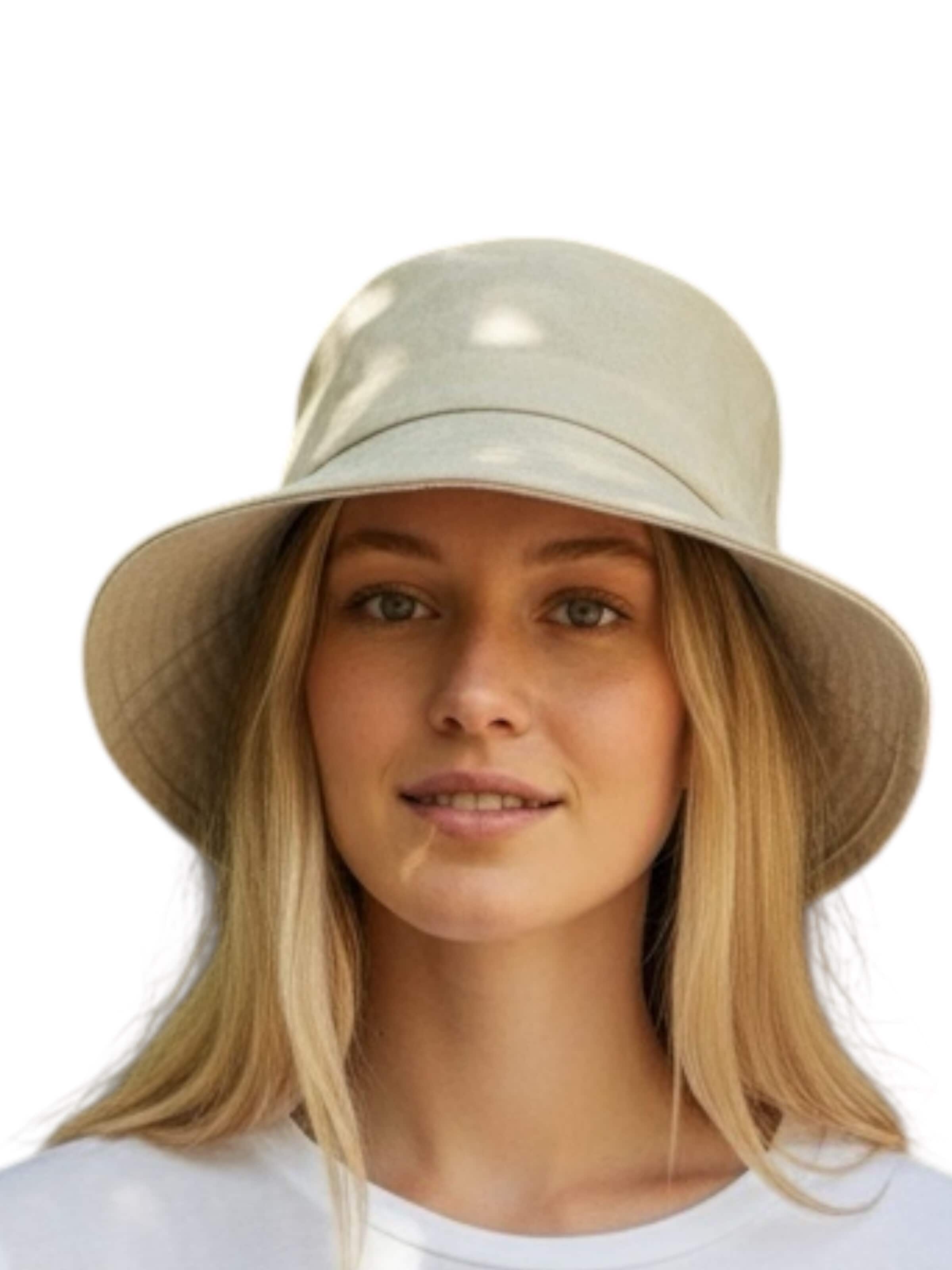 Kumixi - Gorra 'Sommerhut' en beige: frente