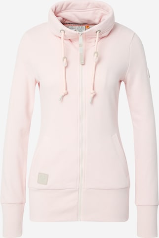 Ragwear Zip-Up Hoodie 'RYLIE' in Pink: front