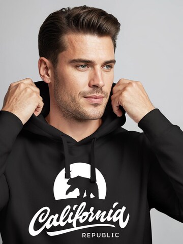 Neverless Sweatshirt 'California Bear' in Black
