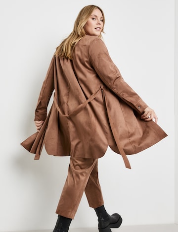 SAMOON Between-seasons coat in Brown