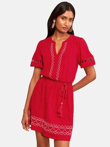 love & roses Jurk in Rood: voorkant