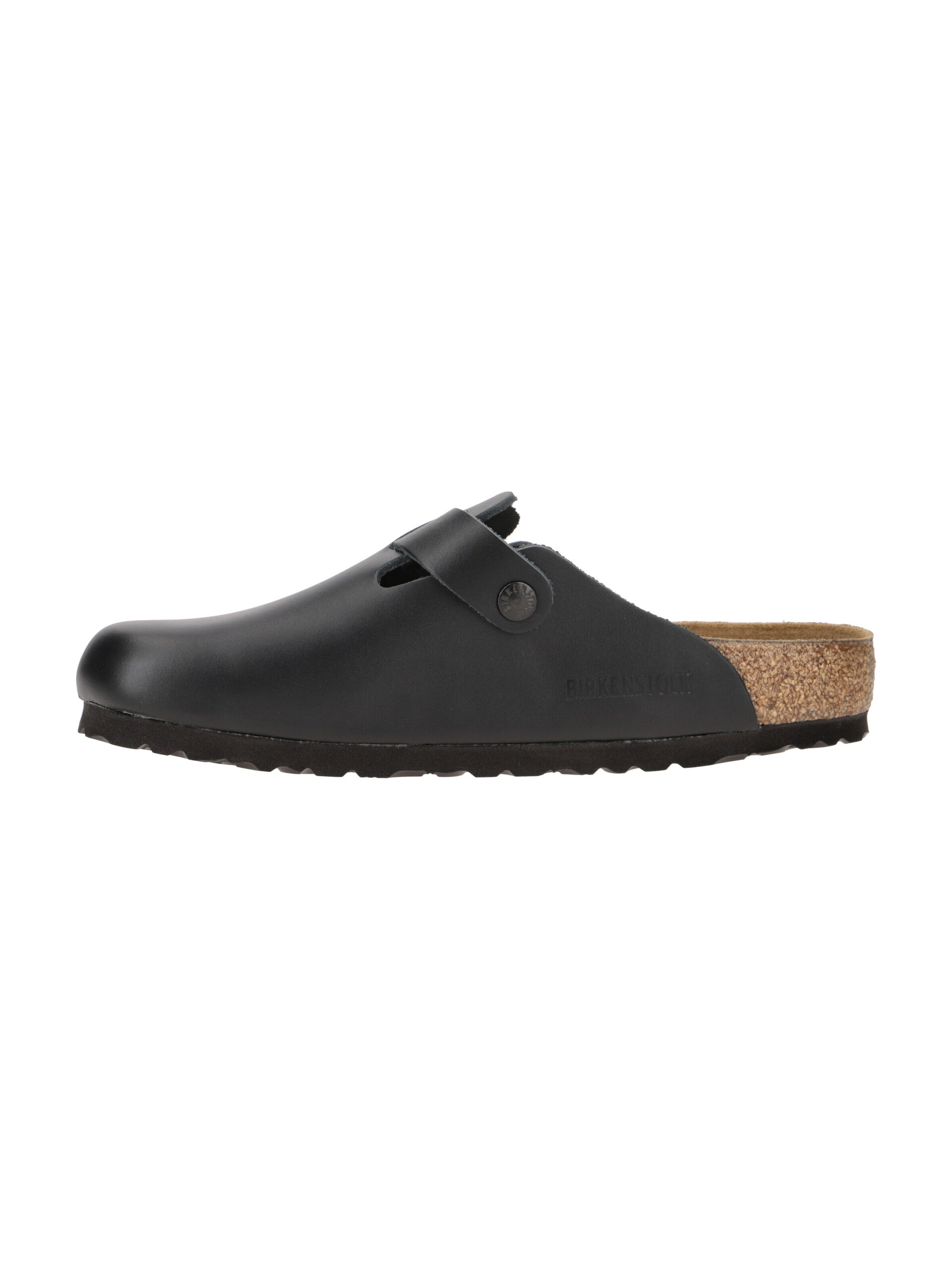 BIRKENSTOCK Pantolette 'Boston'‌‌‌‌‌‌‌‌ in Schwarz