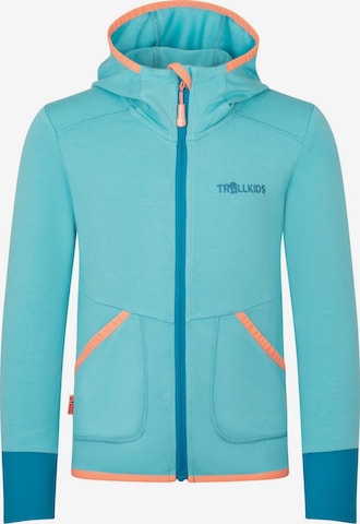 TROLLKIDS Fleece Jacket in Blue: front