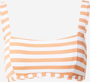 ROXY Bralette Bikini Top in Orange: front